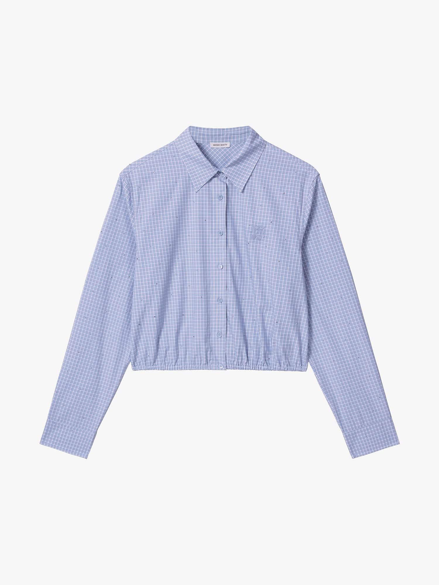 Rhinestone Plaid Shirt