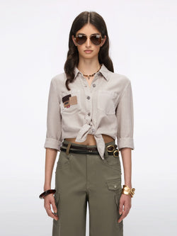 Multi-Patch Denim Shirt