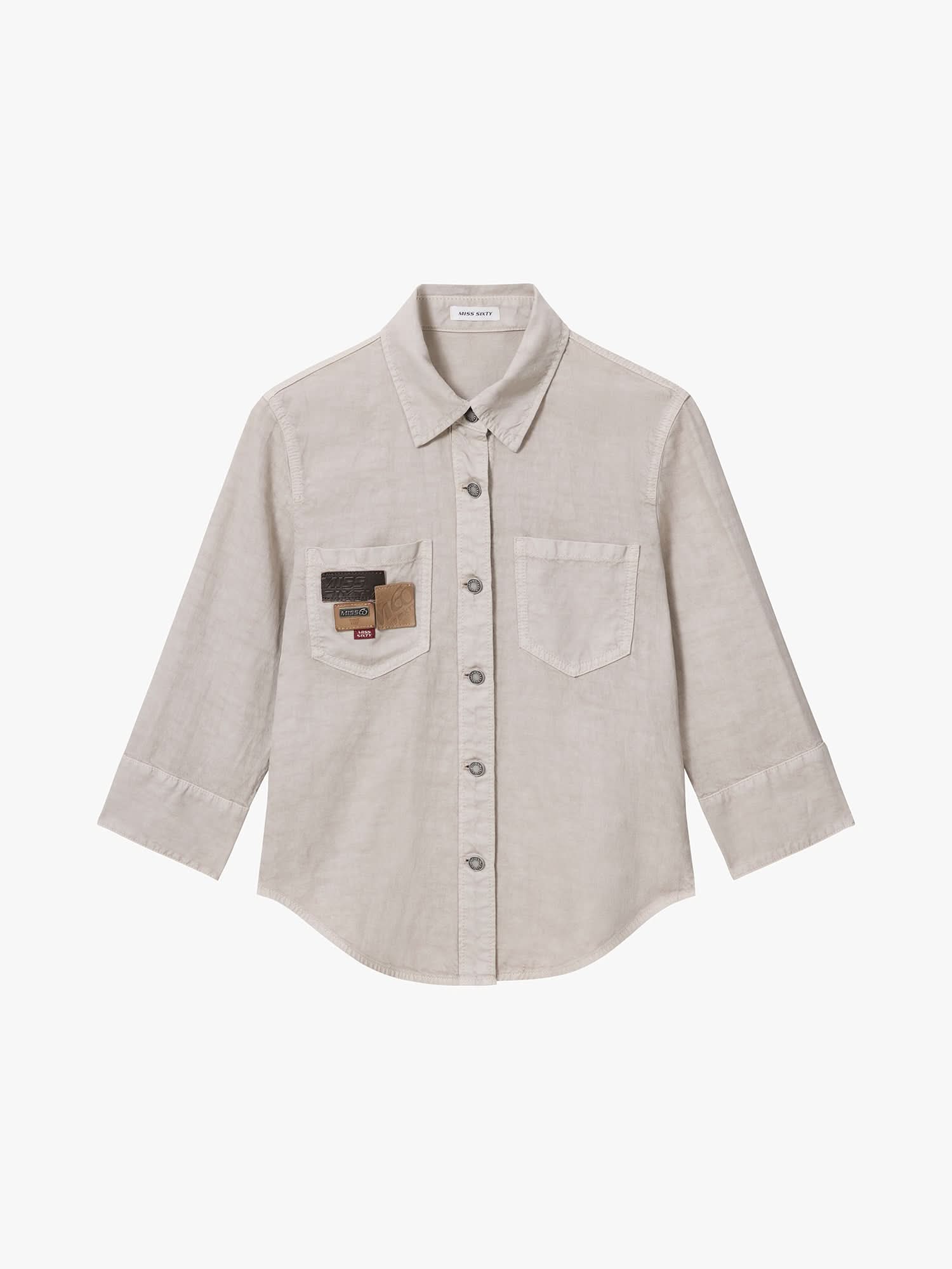 Multi-Patch Denim Shirt
