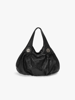Shoulder Bag with Metal Hardware
