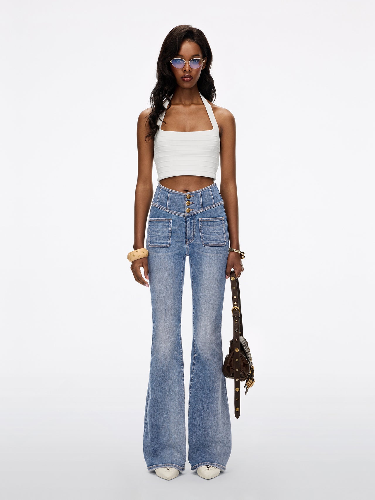 Slim Fit Flared Jeans-GLENDA PLUS 5
