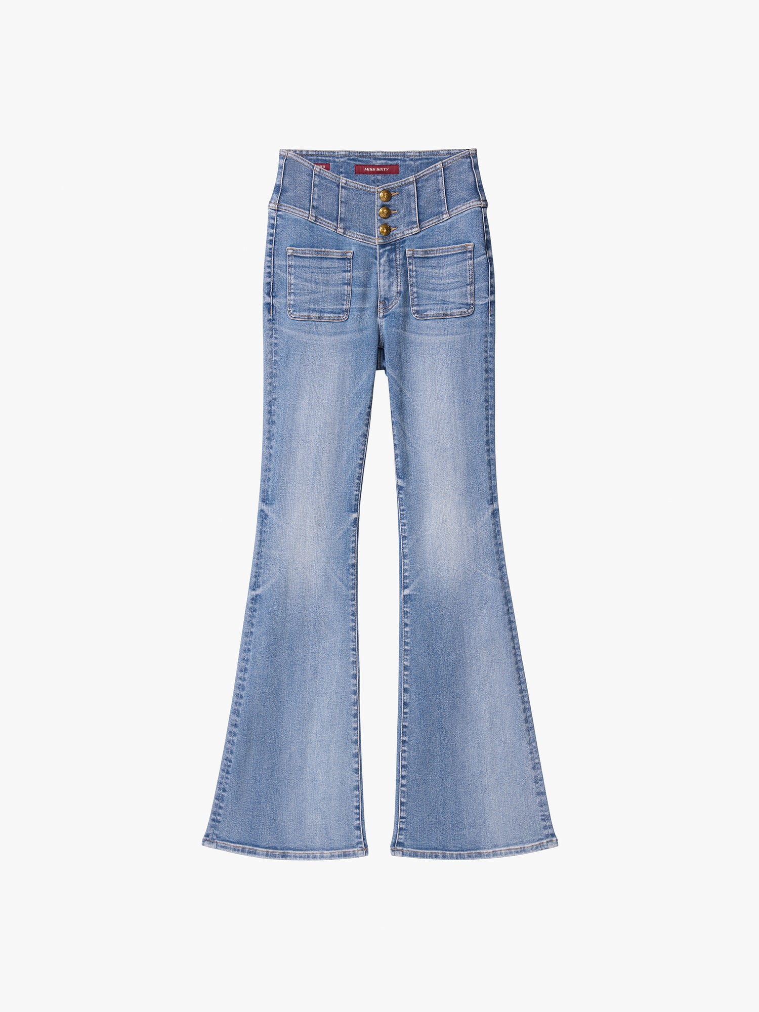 Slim Fit Flared Jeans-GLENDA PLUS 5