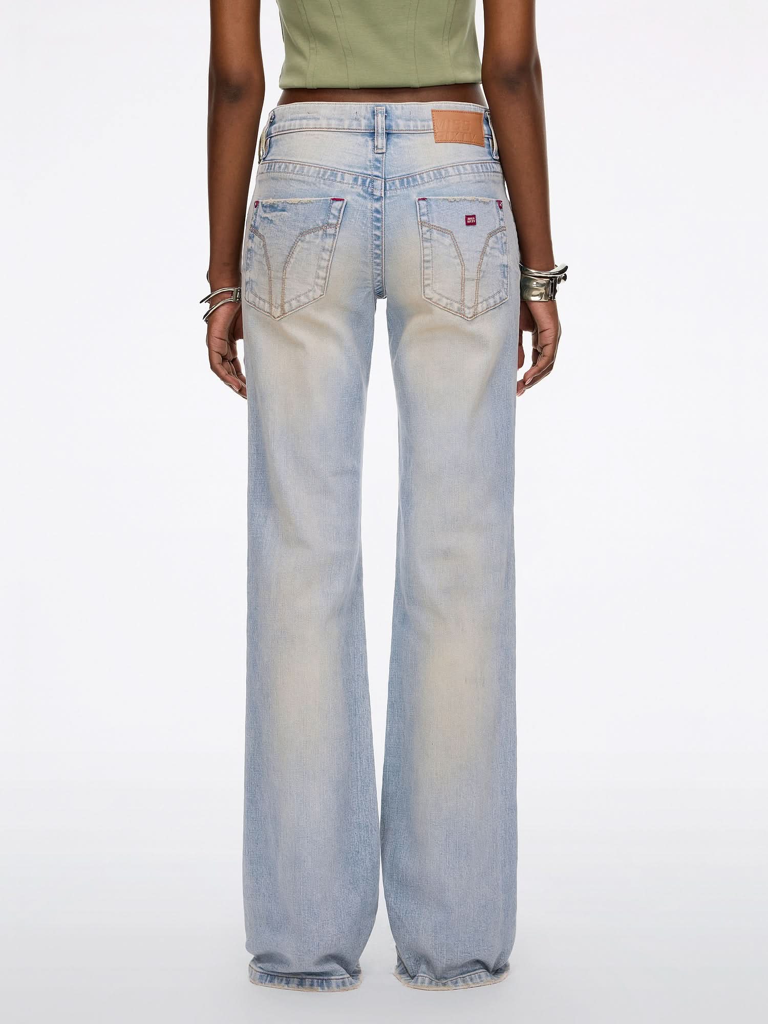 Mid-Rise Flared Jeans-TOMMY