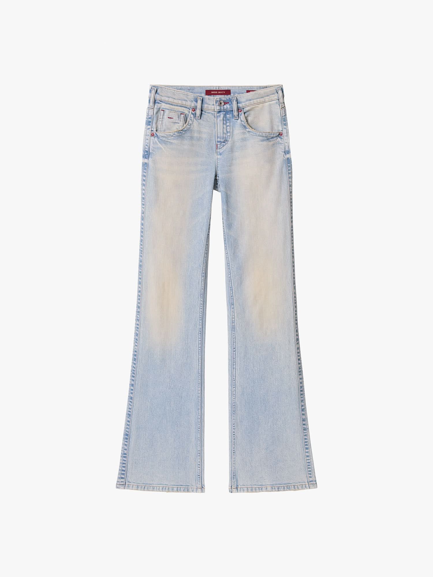 Mid-Rise Flared Jeans-TOMMY