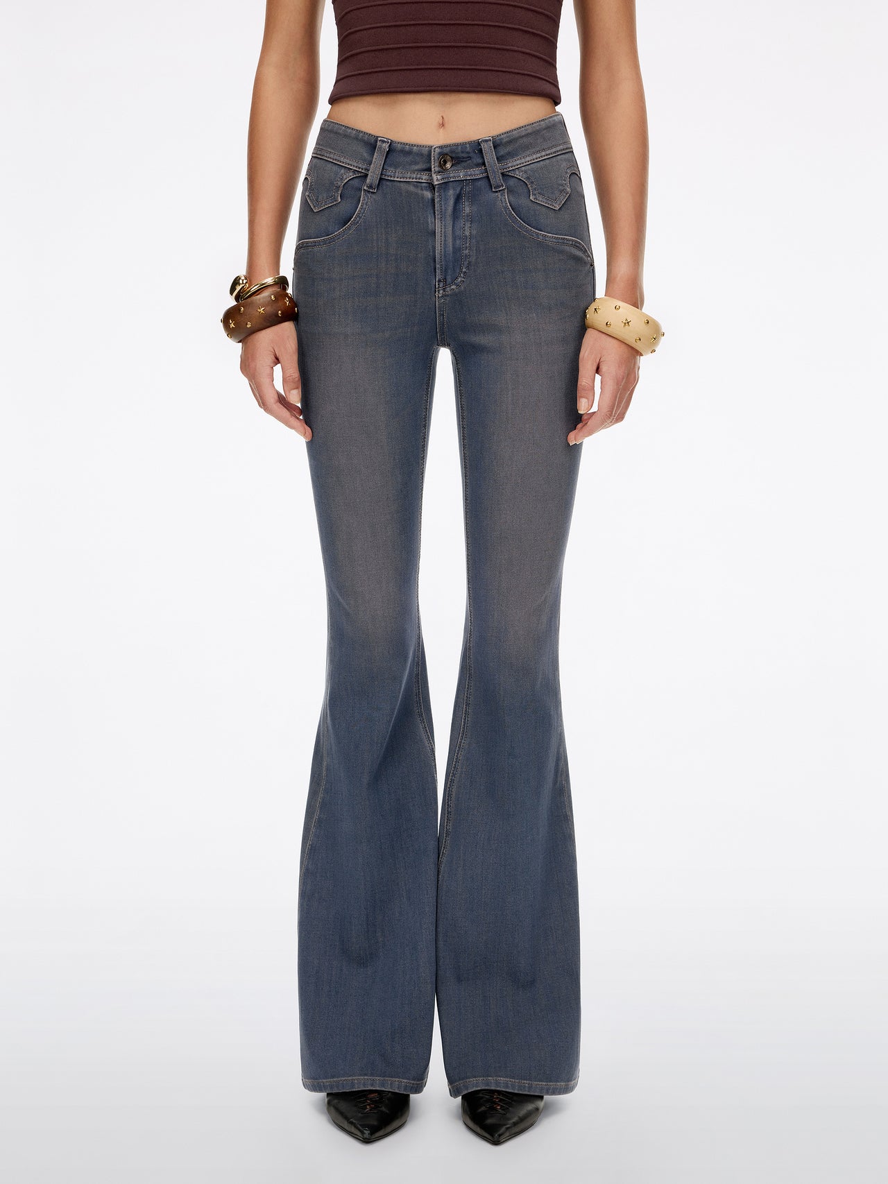 Slim Flared Jeans-BELLA