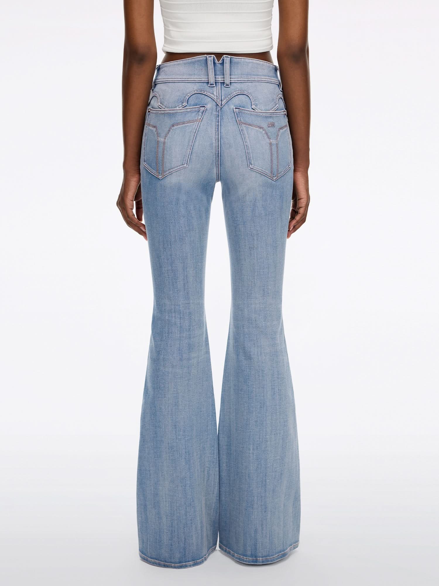 Slim Fit Flared Jeans-BELLA