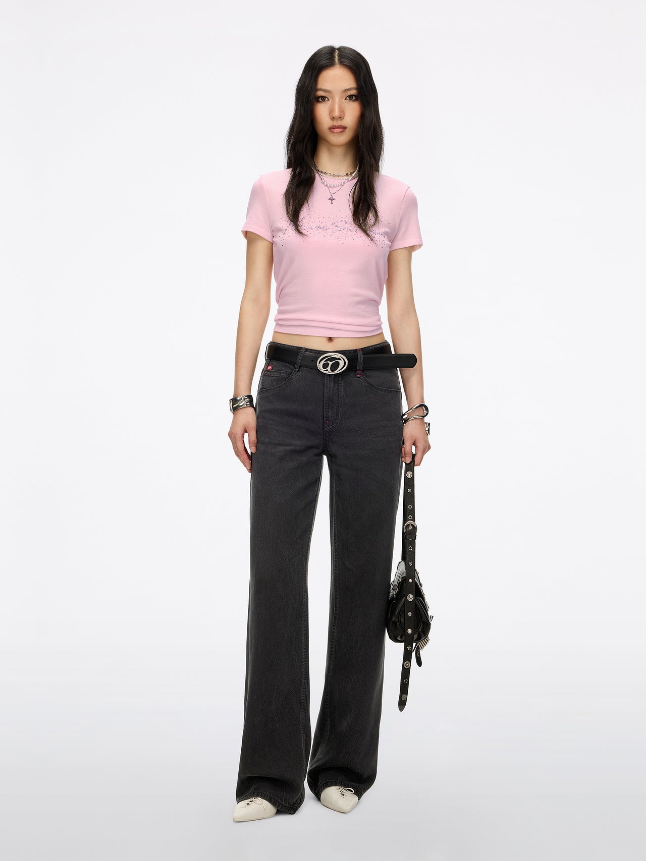 Mid Rise Straight Jeans-ANNI