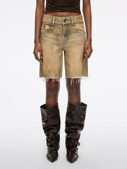Distressed Denim Shorts