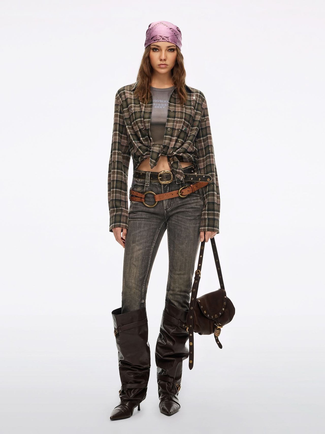 Distressed Flared Jeans
