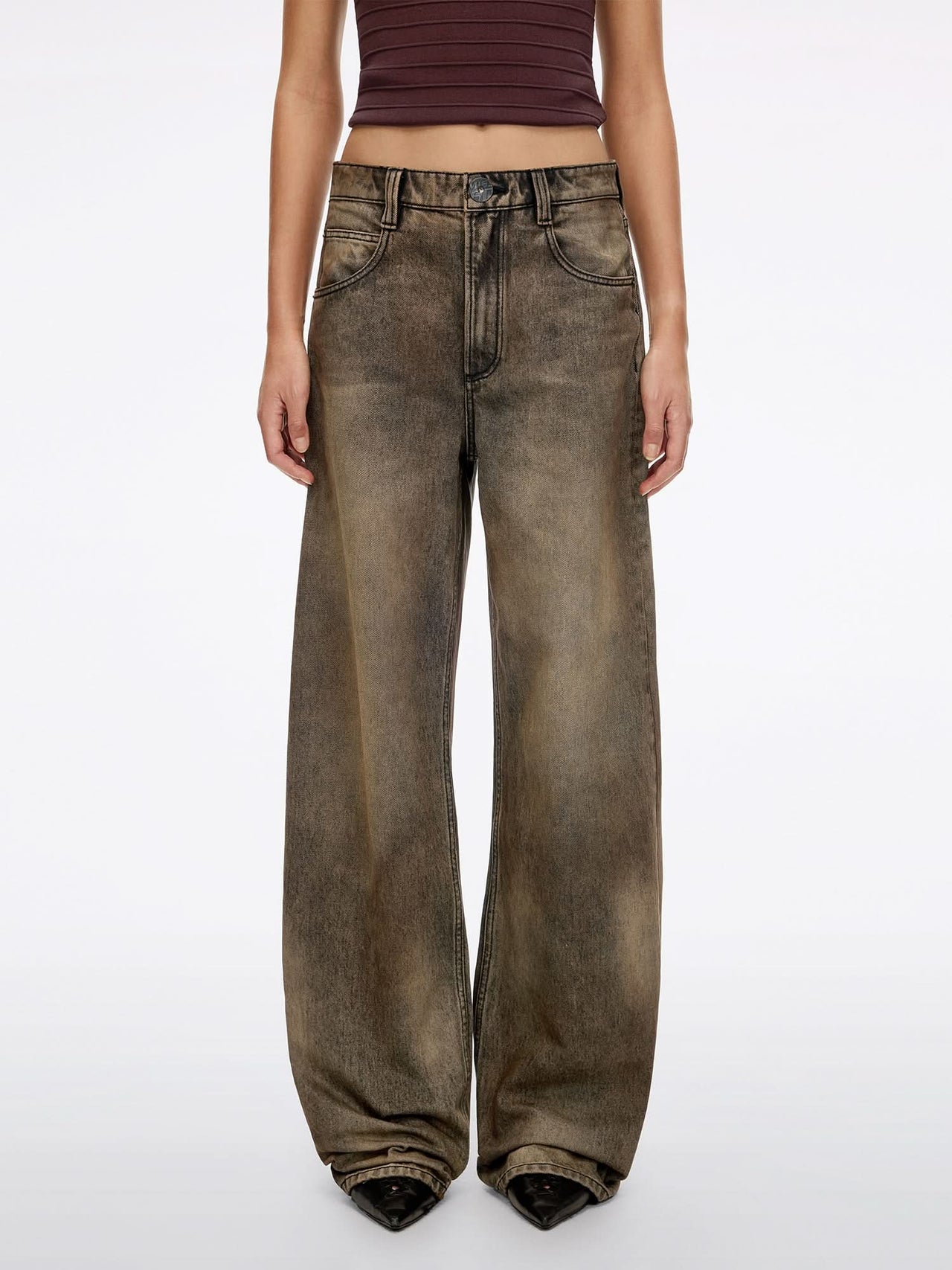Distressed Loose Jeans
