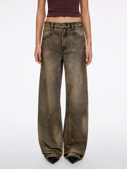 Distressed Loose Jeans