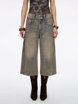 Distressed Bermuda Shorts
