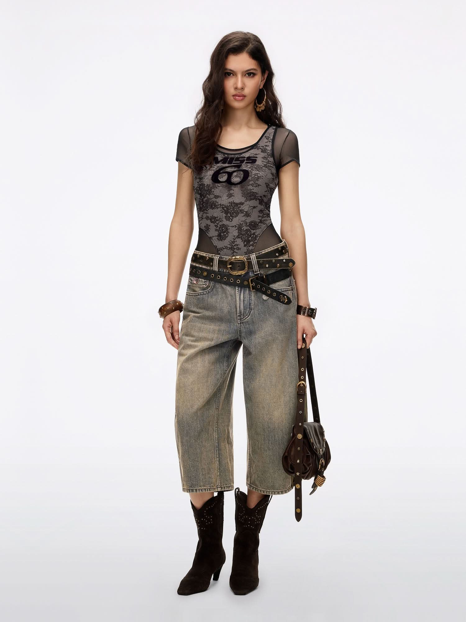 Distressed Bermuda Shorts