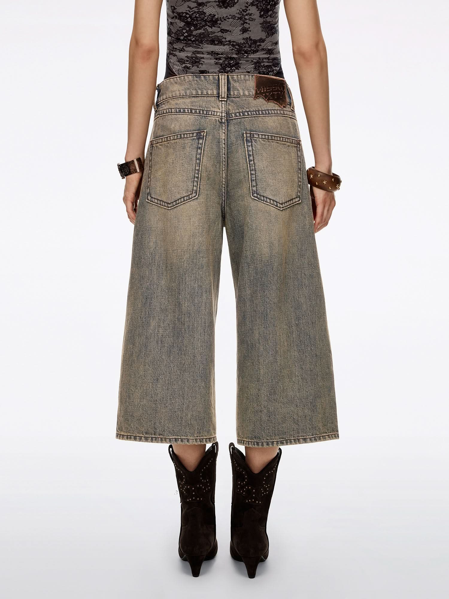 Distressed Bermuda Shorts