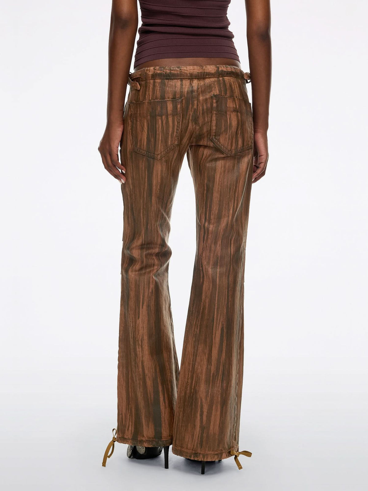 Coated Flare Jeans