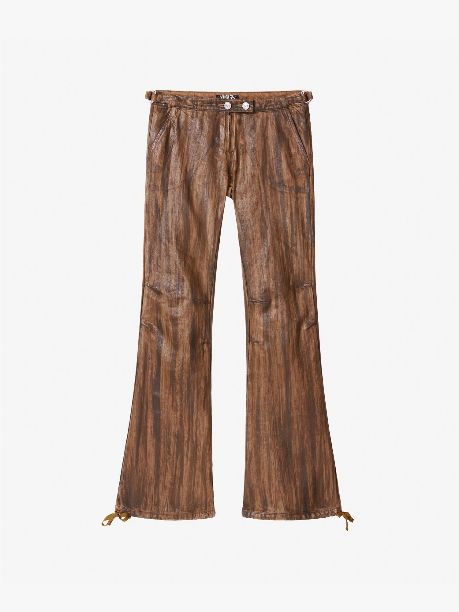 Coated Flare Jeans