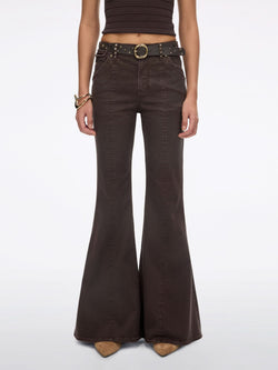 Belted Casual Flare Pants