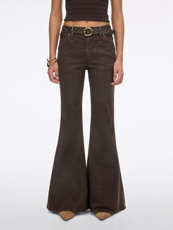 Belted Casual Flare Pants