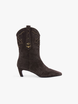 Studded Mid-Calf Boots