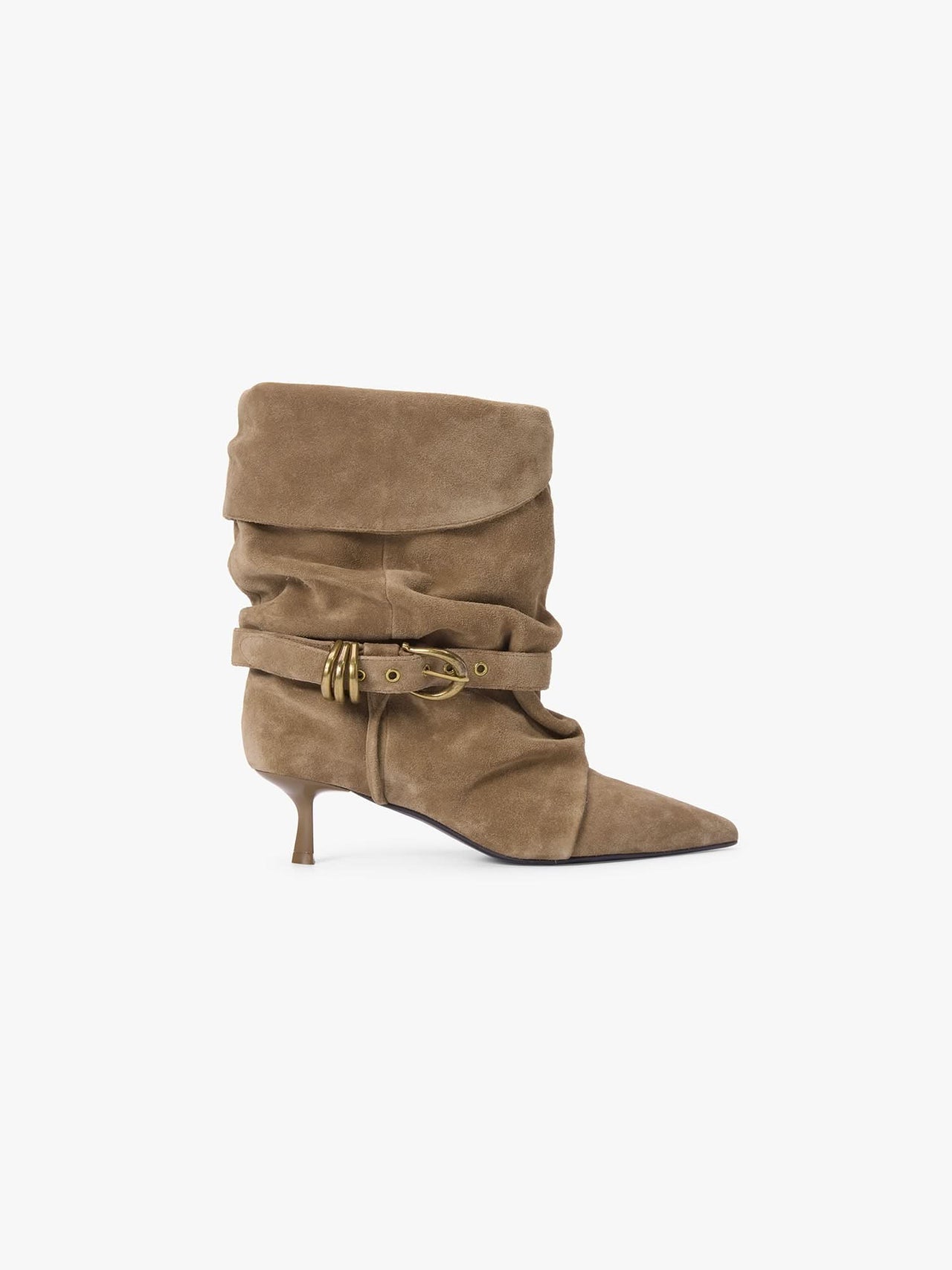 Metal Decor Mid-Calf Boots