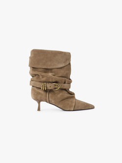 Metal Decor Mid-Calf Boots