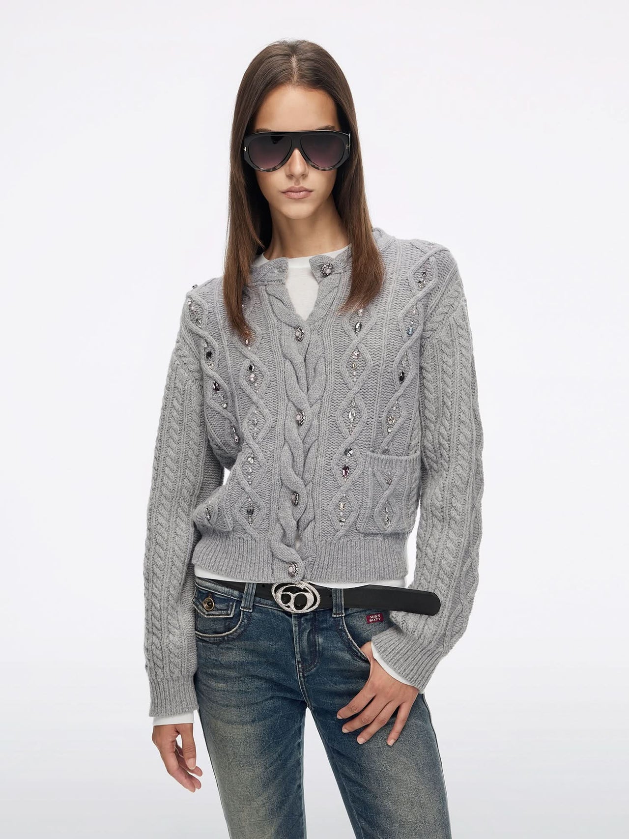 Beaded Knit Cardigan