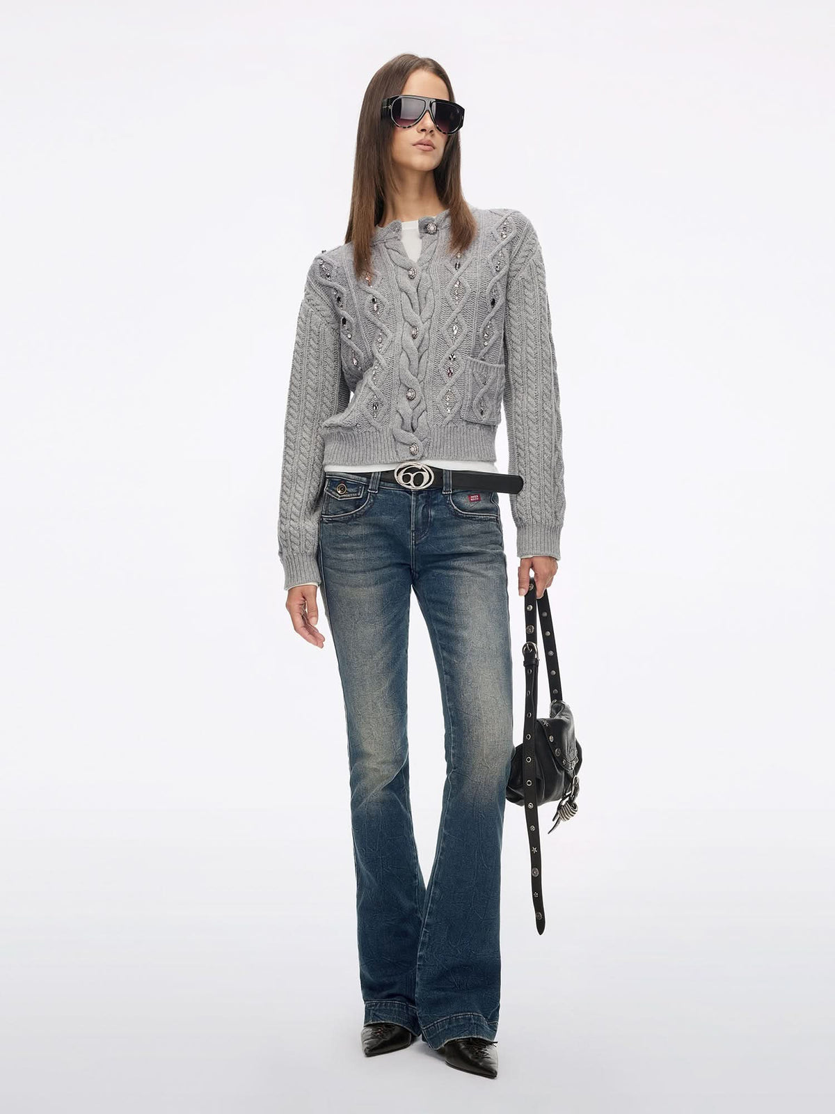 Beaded Knit Cardigan