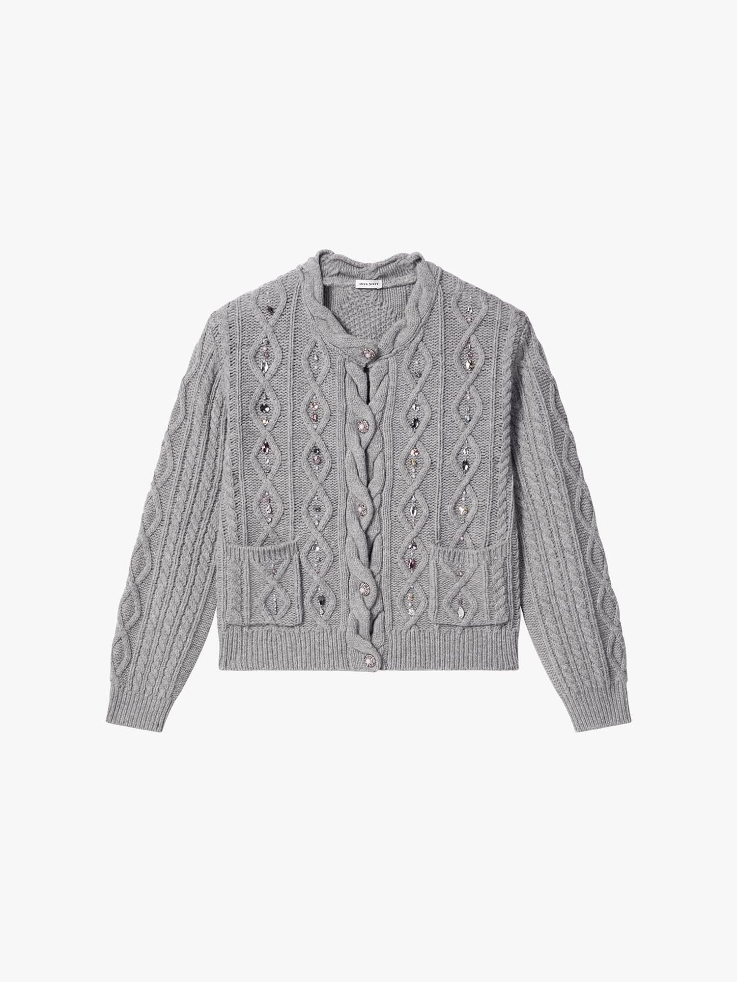Beaded Knit Cardigan