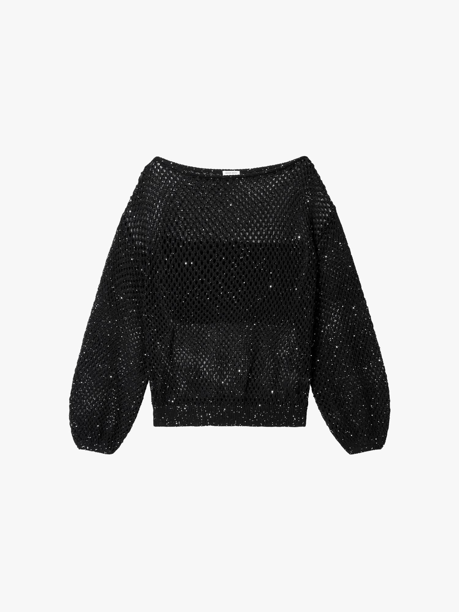 Shimmering Mesh Knit Top