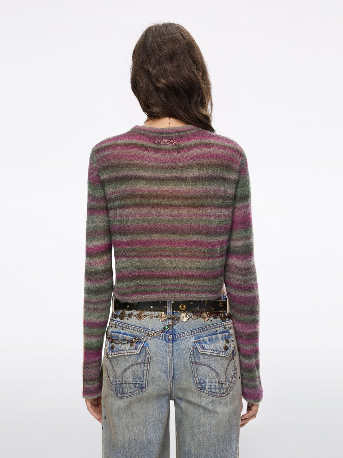 Contrast Striped Knit Top