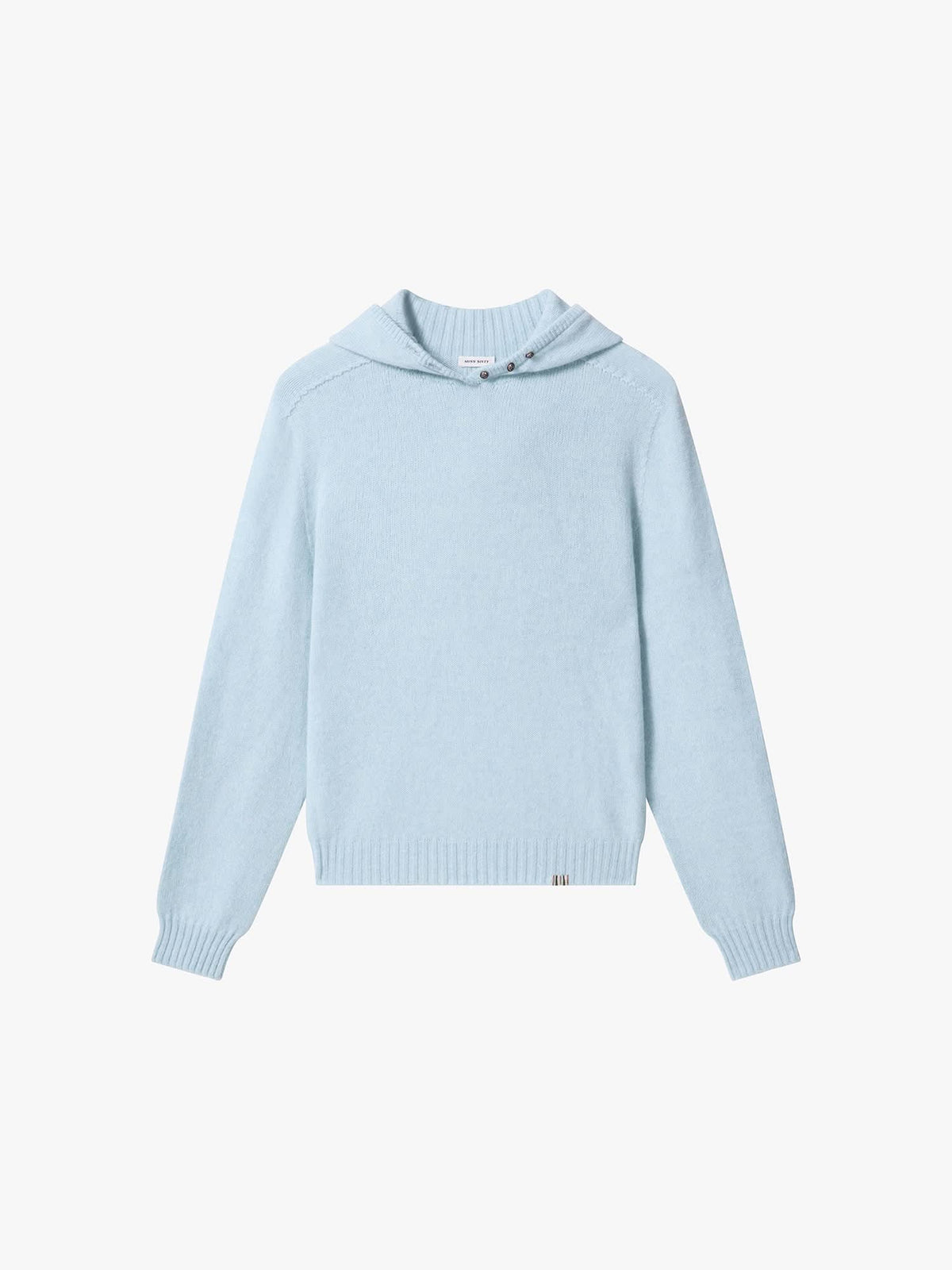 Hooded Wool Knit Top