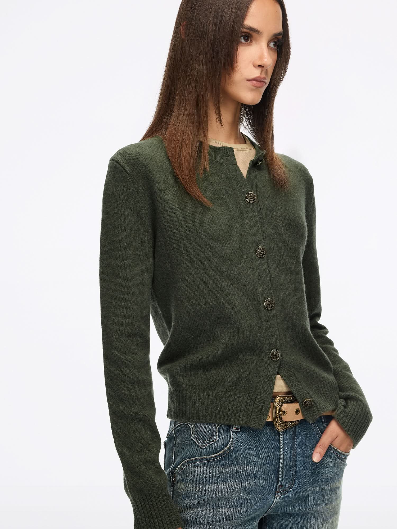 Wool Knit Cardigan