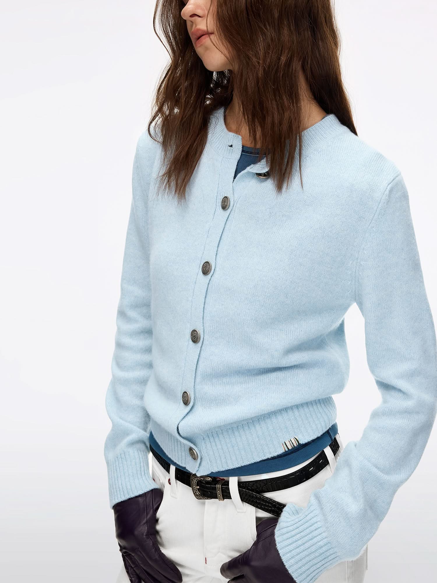 Wool Knit Cardigan
