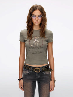 Mermaid-Print T-Shirt