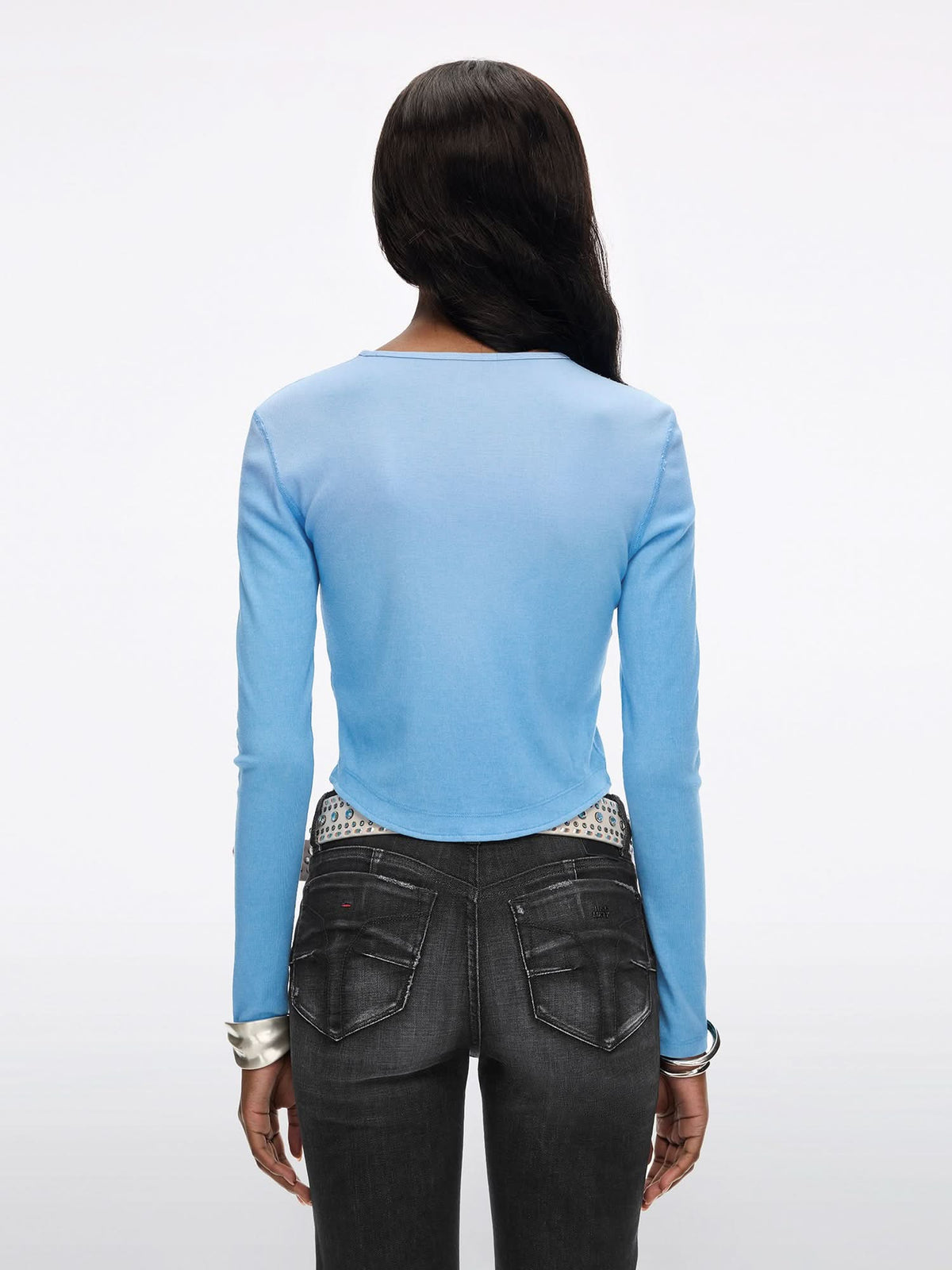 Distressed Lip-Print T-Shirt