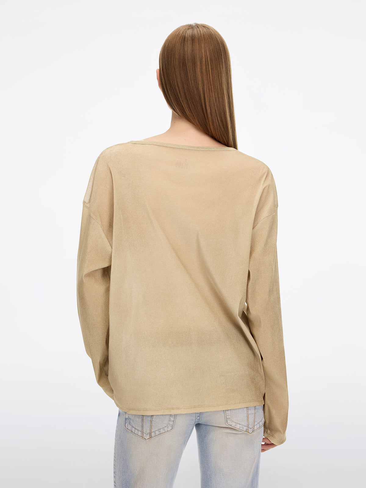 Flocked Lip-Graphic T-Shirt