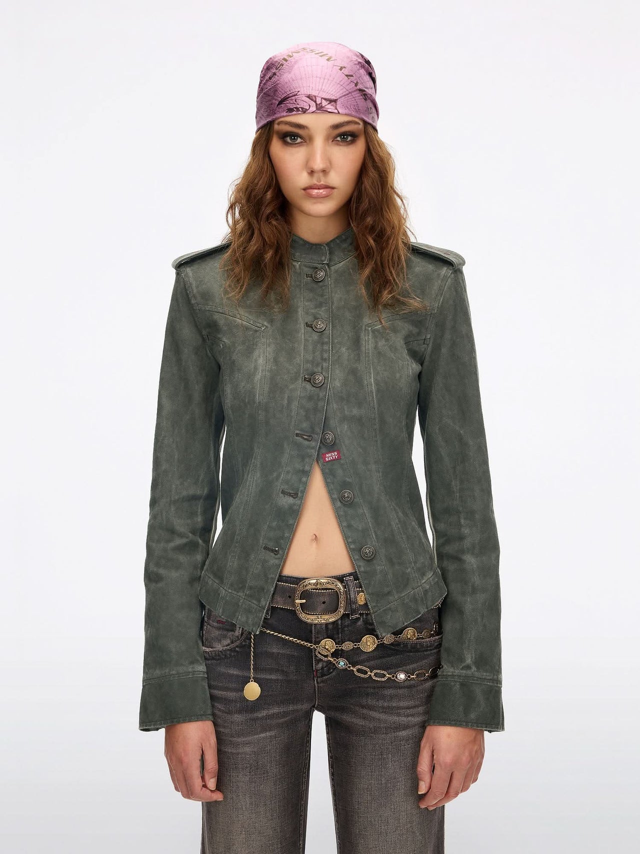 Distressed Denim Jacket