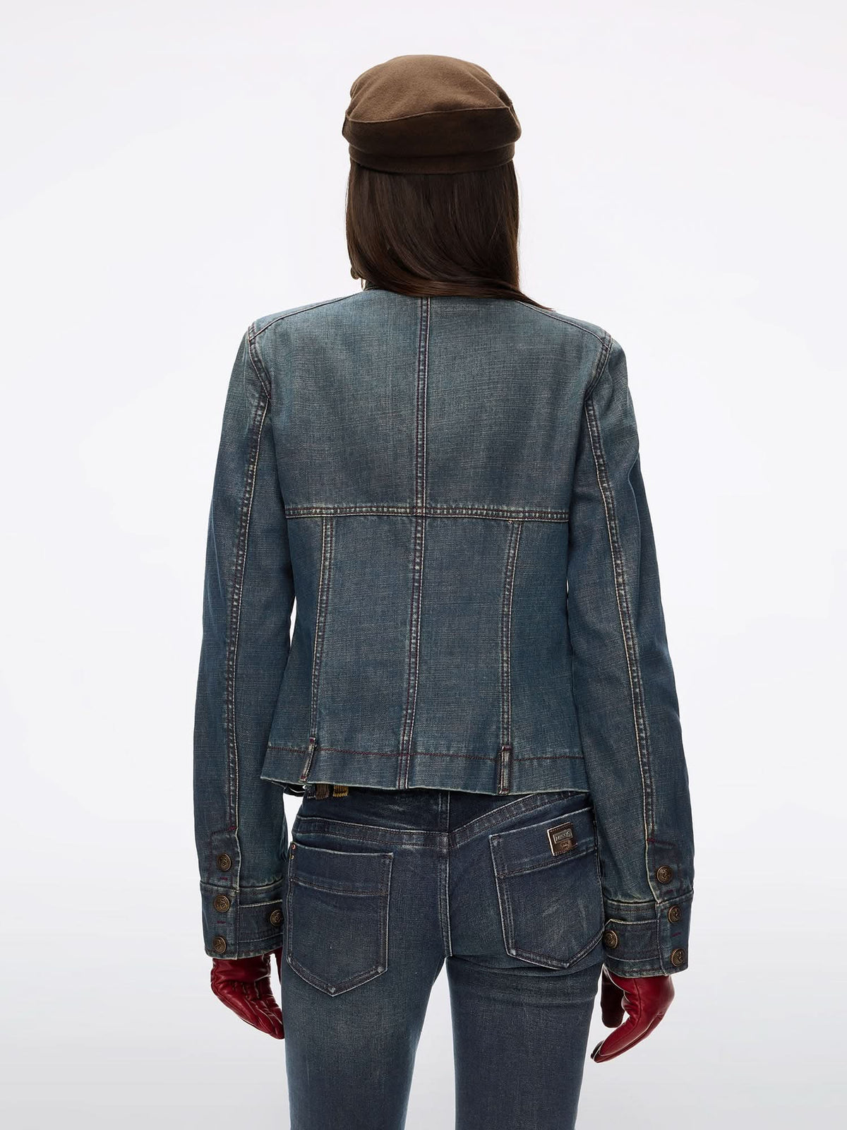 Distressed Denim Jacket