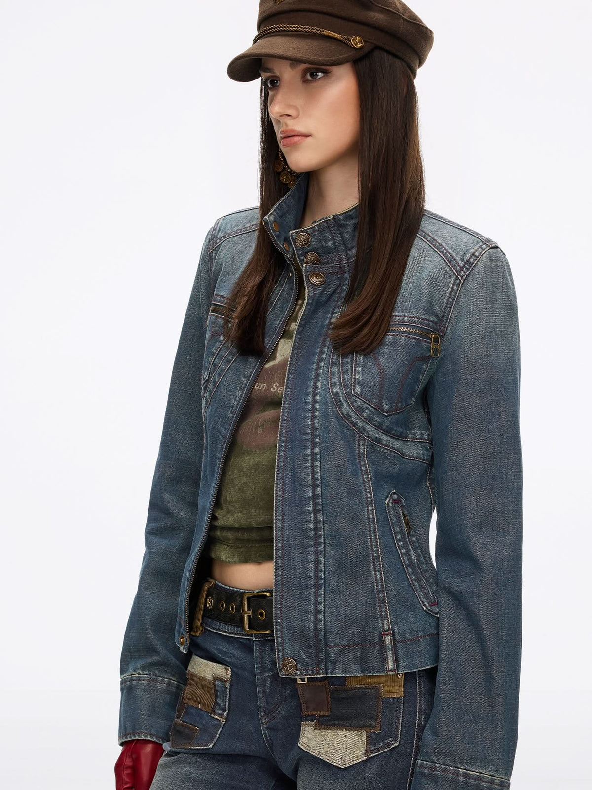 Distressed Denim Jacket