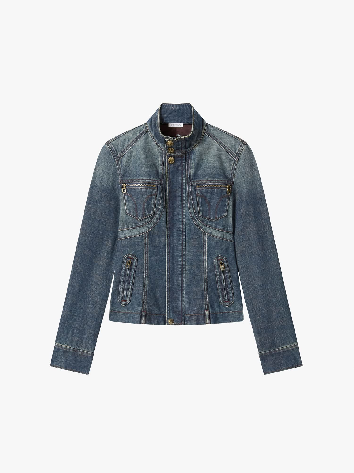 Distressed Denim Jacket