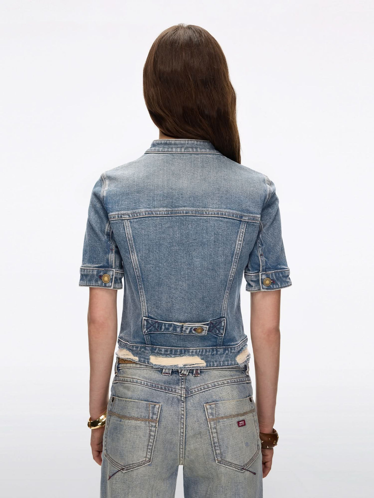 Distressed Denim Jacket