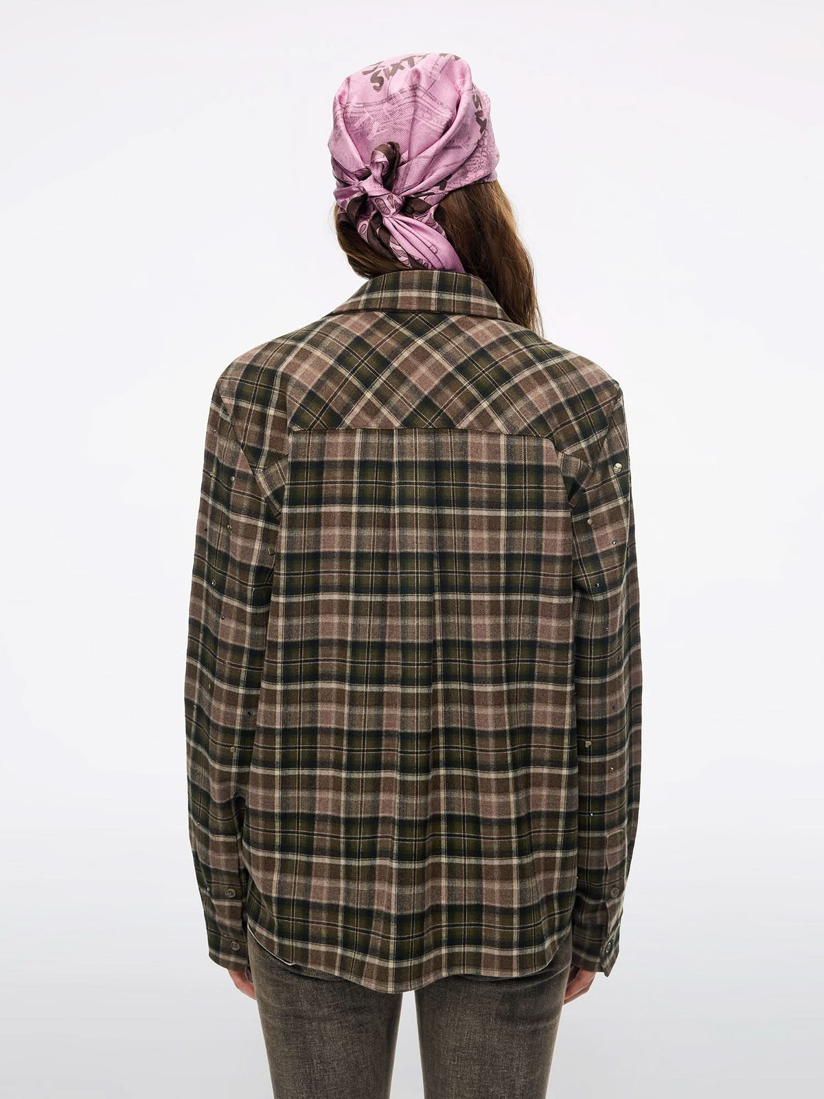 Rhinestone Plaid Shirt