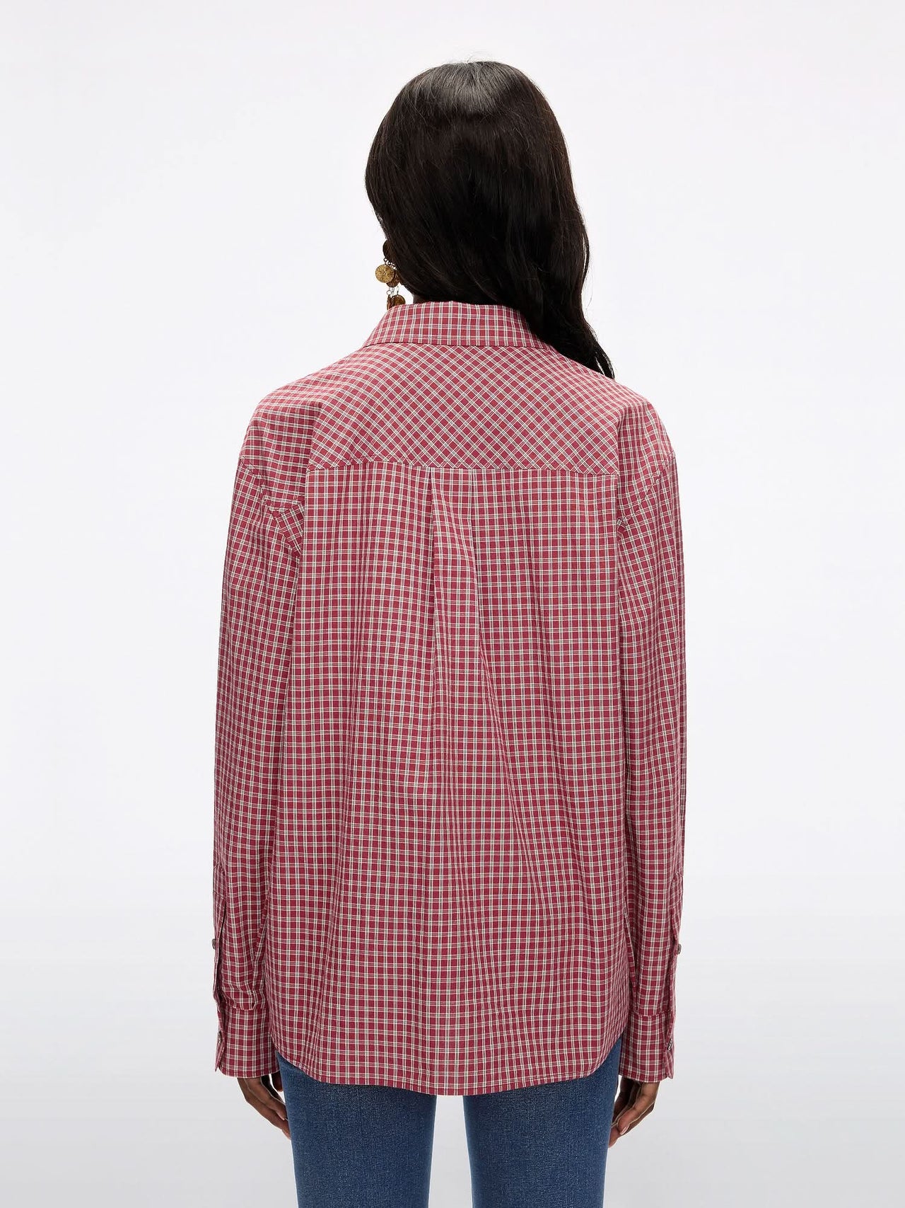 Embroidered Plaid Shirt