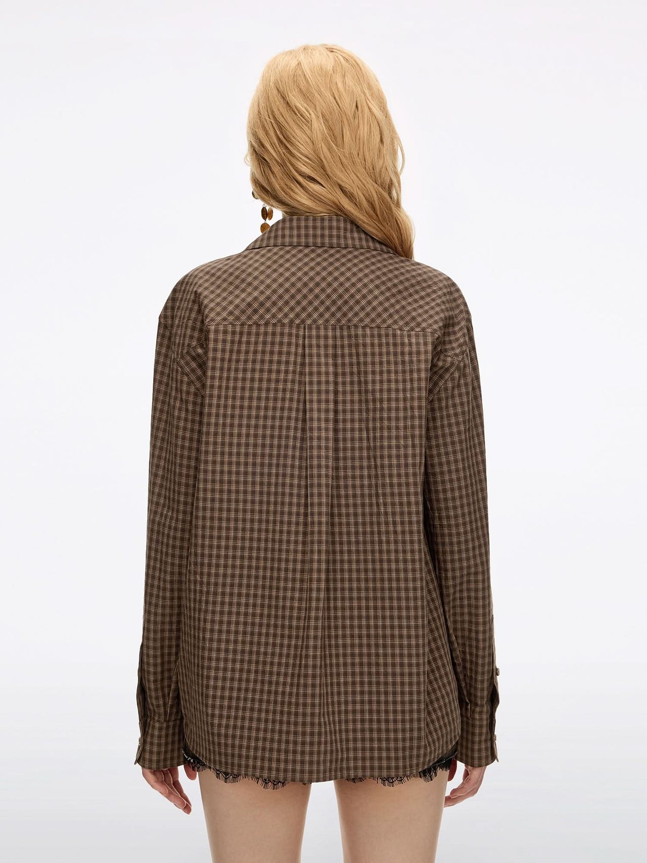 Embroidered Plaid Shirt