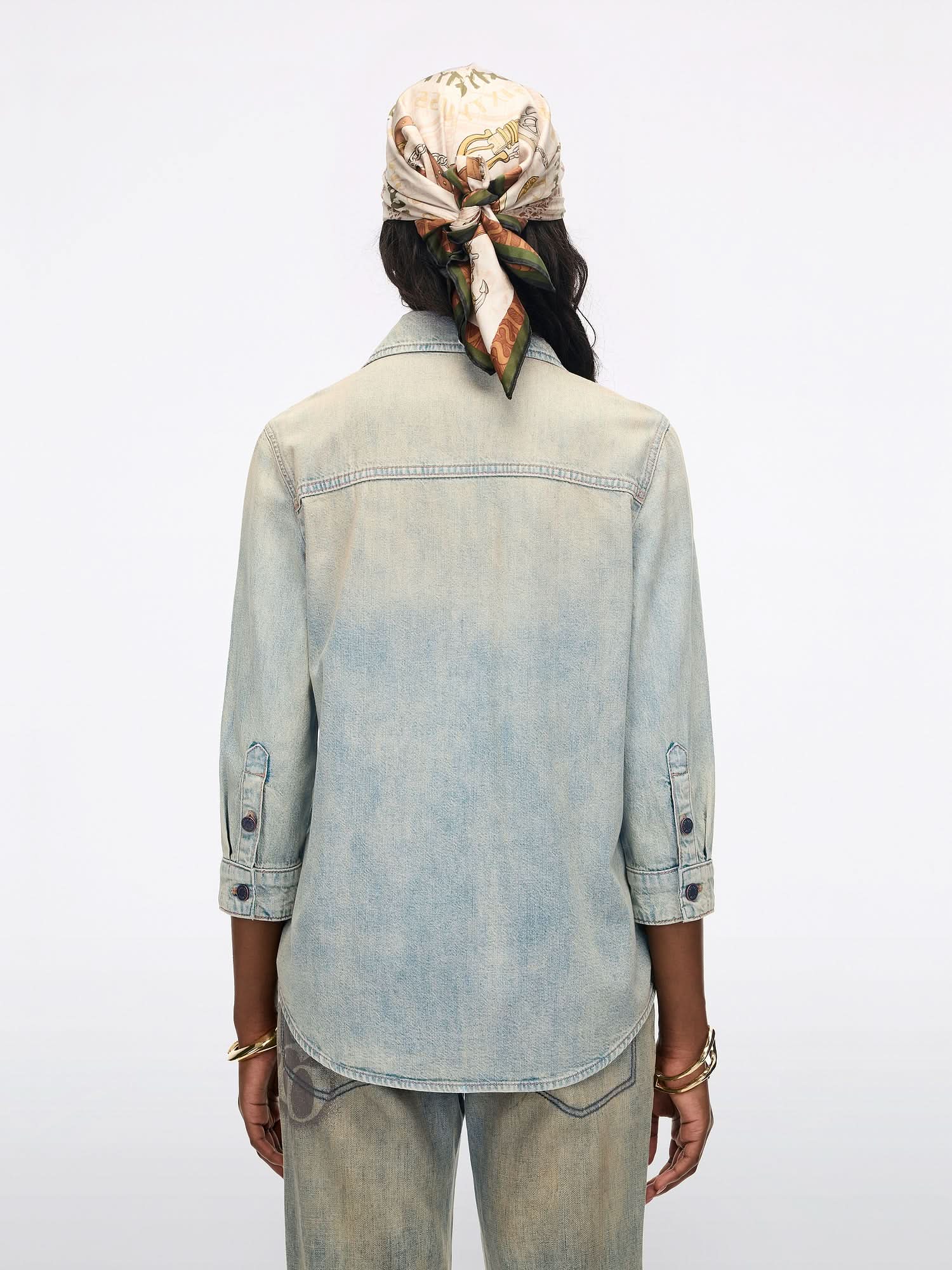Printed Denim Shirt