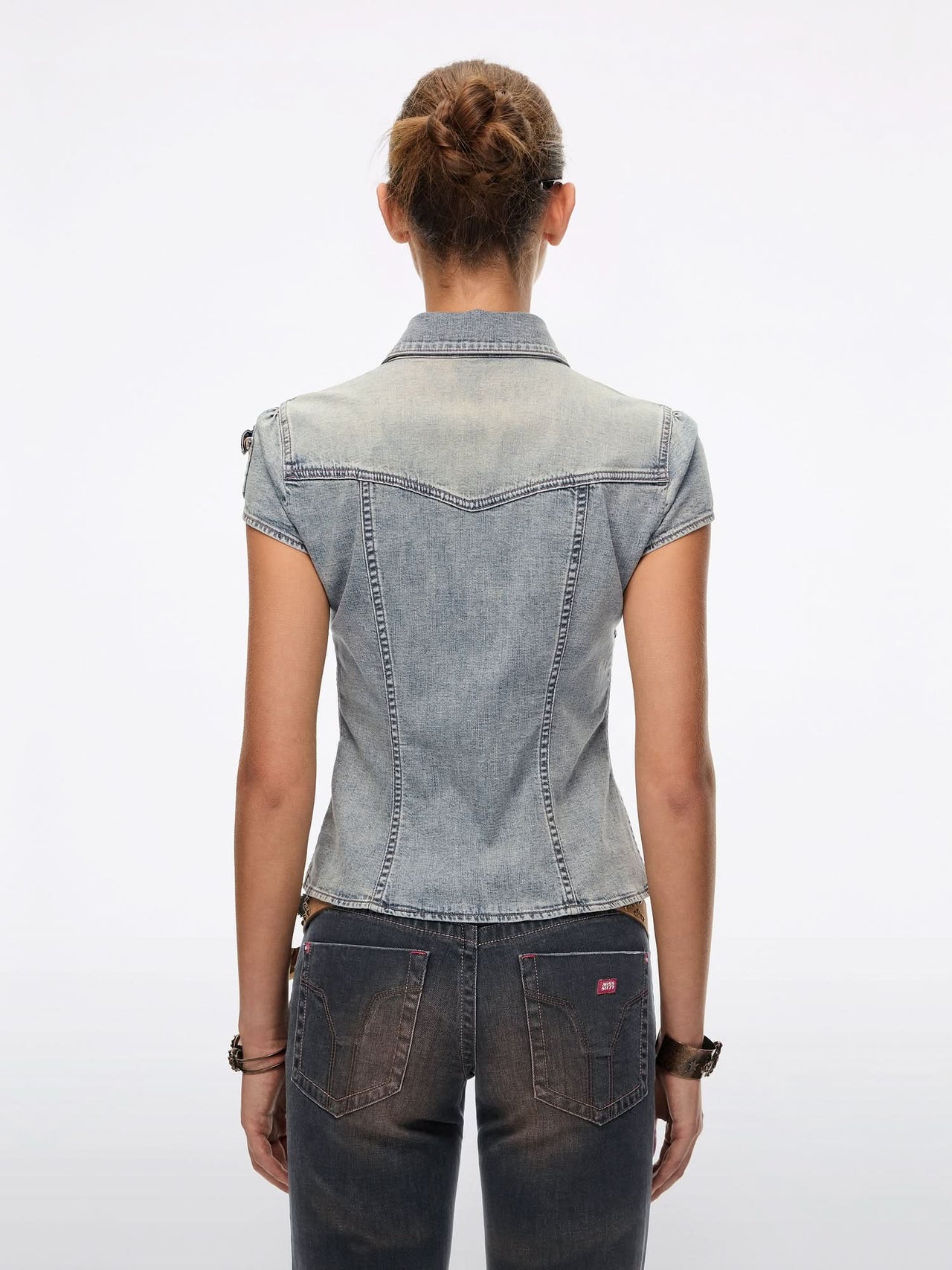 Distressed Denim Shirt