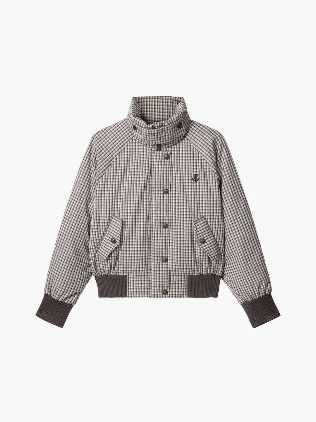 Plaid Down Jacket
