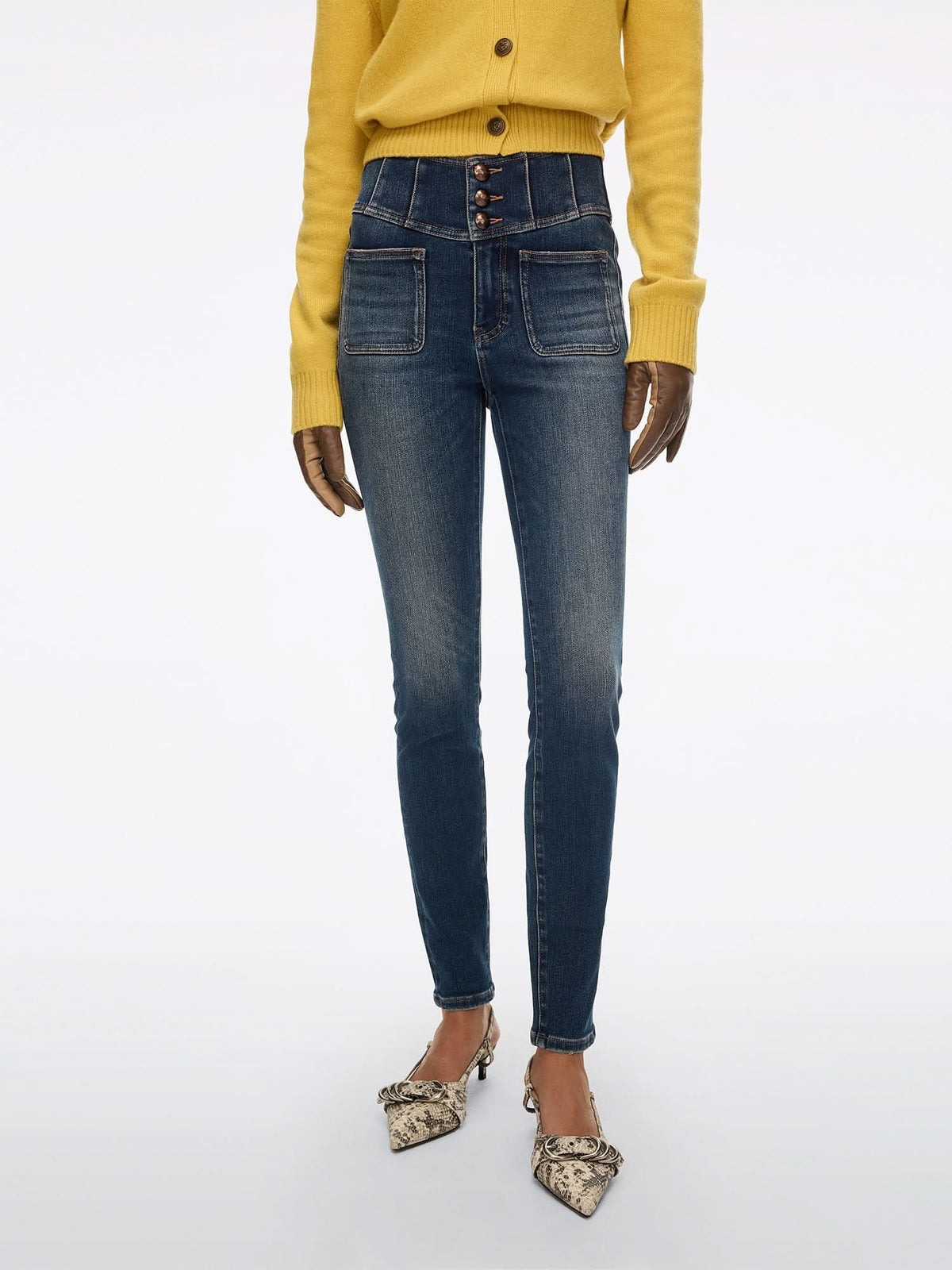 High Rise Skinny Jeans-GLENDA PLUS 5