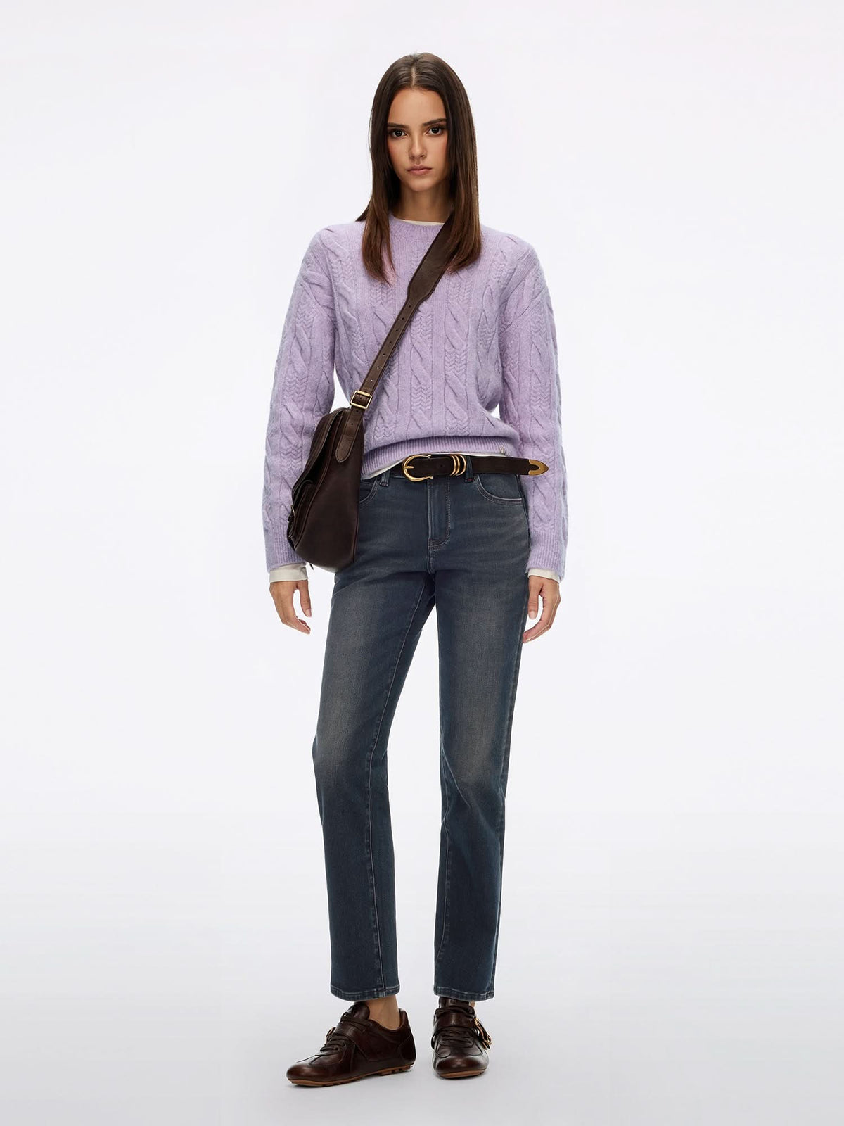 Mid Rise Straight Jeans-EMMA