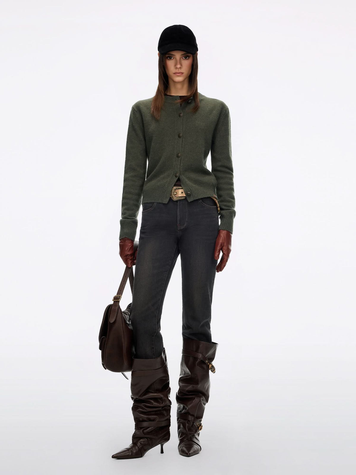 Mid Rise Straight Jeans-EMMA
